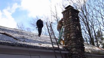 Basic Chimney Cleaning - YouTube