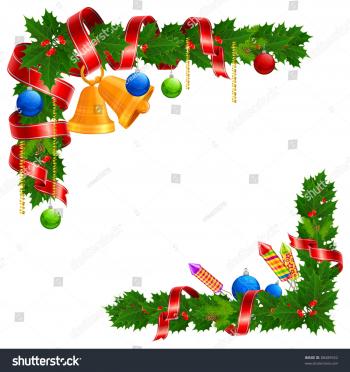 Christmas Angle Garland Bell Ball Ribbon Stock Vector 88489552 ...