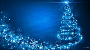 Blue Christmas Background HD Wallpaper, Background Images