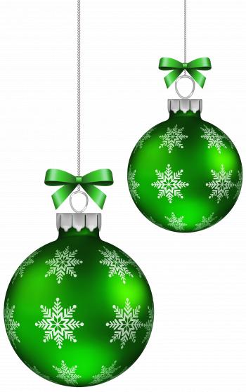 Green Christmas Balls Decoration Png Clipart Image Gallery Outdoor ...