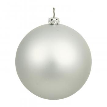 Shiny Silver UV Resistant Commercial Drilled Shatterproof Christmas ...