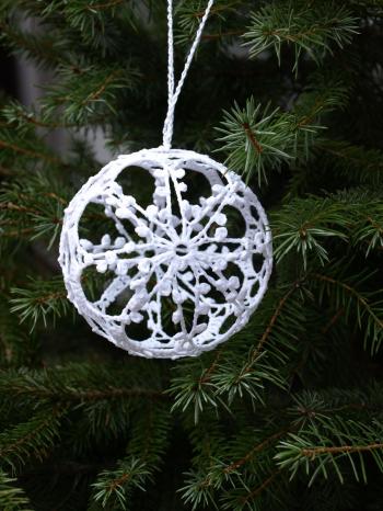 EU-CART. Crochet Christmas ball - 1