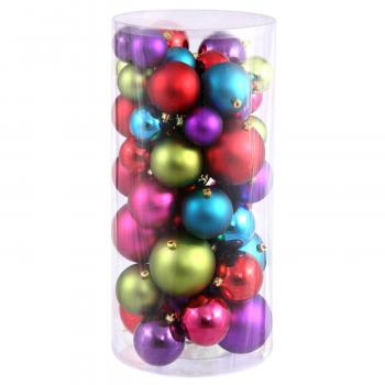 Amazon.com: Northlight 50ct Shatterproof Multi-Color Shiny & Matte ...