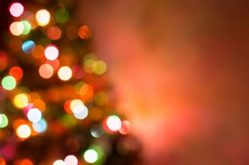 Christmas Background, Image Blur Colorful Bokeh Defocused Lights ...
