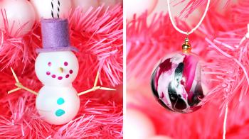 DIY Ping-Pong Ball Christmas Decorations Video | HGTV