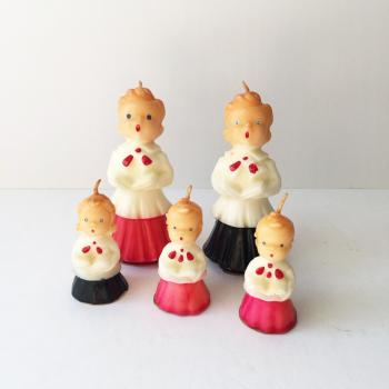 Set of Five Vintage Choirboy Candles by Gurley Novelty Co ...