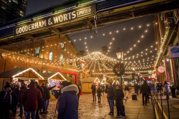This is what the Toronto Christmas Market looks like