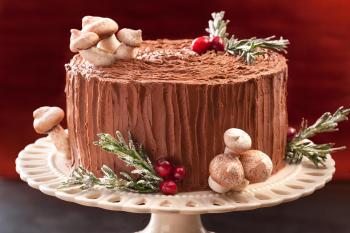 Black Forest Yule Stump Cake Recipe - Chowhound