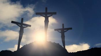 Crosses on a hill crucifixion cross jesus christ christian religion ...