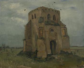 The Old Church Tower at Nuenen ('The Peasants' Churchyard') - Van ...