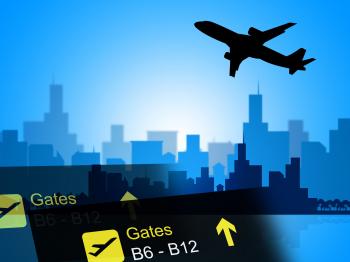 City Flight Represents Aeroplane Schedules And Aircraft