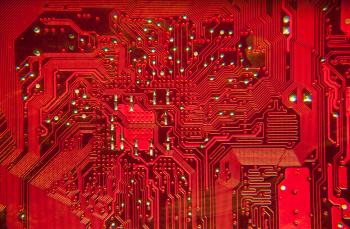 Close up of the RED circuit board