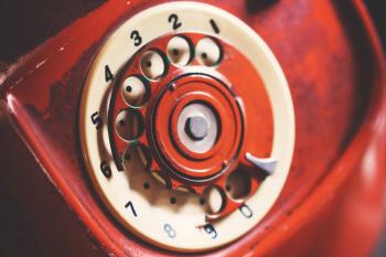 Close-up Photo of Rotary Telephone