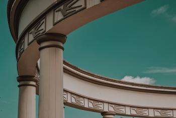 Close Up Photography of Concrete Column Building