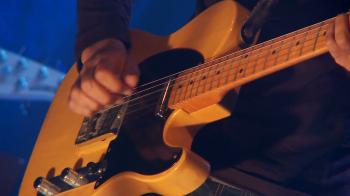 Electric Guitar-close up- slow. Stock Video Footage - Videoblocks
