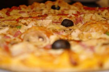 Closeup pizza