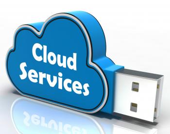 Cloud Services Cloud Pen drive Shows Online Computing Services