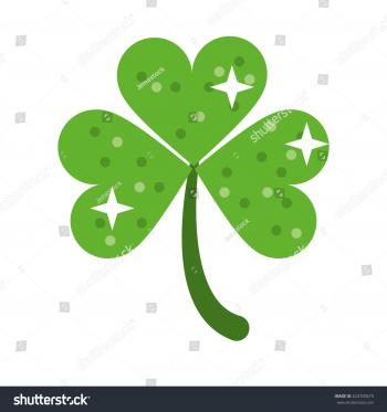 Clover Leafs Saint Patrick Day Ornament Stock Vector 624700673 ...