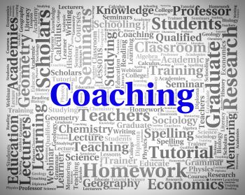 Coaching Word Means Give Lessons And Seminar