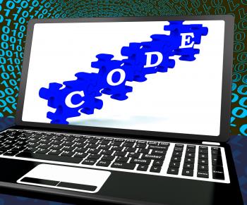 Code On Laptop Shows System Codification