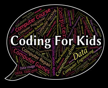 Coding For Kids Represents Program Ciphers And Toddlers