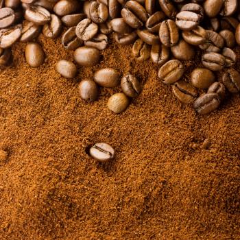 Coffee Grains Background