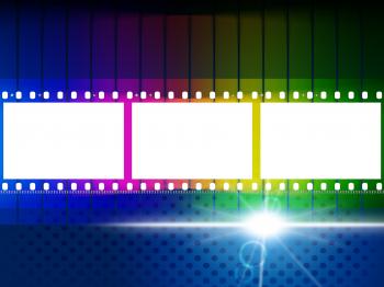 Color Copyspace Means Negative Film And Blank