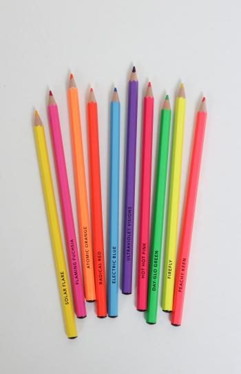 Bright Ideas Neon Colored Pencils: Chronicle Books: 9781452154787 ...
