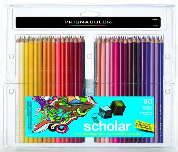 Amazon.com : Prismacolor 92808HT Scholar Colored Pencils, 60-Count ...