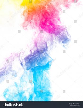 Painted Color Smoke Combustion Gases Fire Stock Photo (Download Now ...