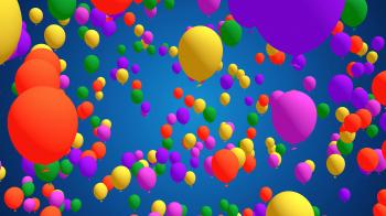 Colorful Balloons flying in slow motion, Festive, Party Video ...