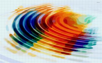 Colorful water rings wallpaper - Abstract wallpapers - #20350