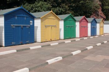 Coloured Beach Huts