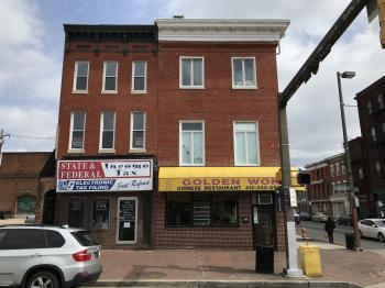Commercial buildings (Golden Wok Chinese Restaurant), 433-435 S. Broadway, Baltimore, MD 21231