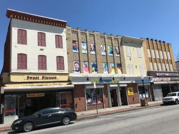 Commercial buildings (Sweet Sixteen/Crazy Beauty Outlet), 1700 block of Pennsylvania Avenue (east side), Baltimore, MD 21217