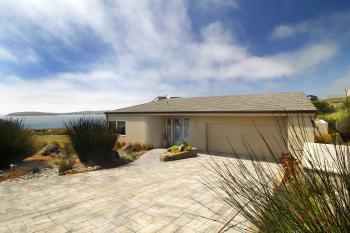 Stamped concrete with Hunza recessed low-voltage lighting is ...