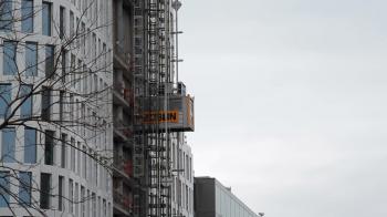 High Rise Building Construction Site Stock Video Footage - VideoBlocks