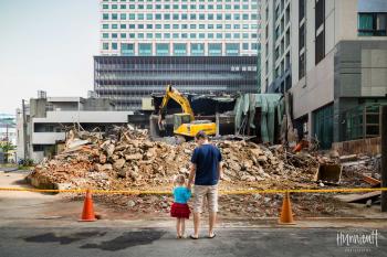 Little Girl, Big Construction Site by Rebecca Hunnicutt Farren