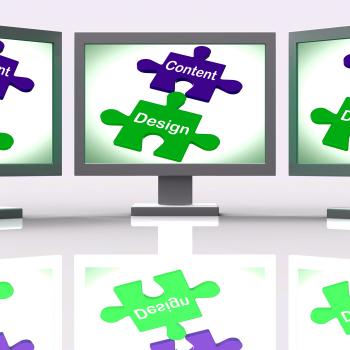 Content Design Puzzle Screen Shows Promotional Material And Layout