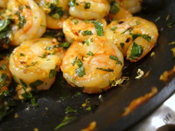 Cooking shrimp