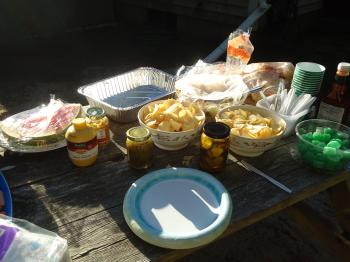 Cookout Food Table