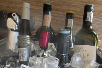 Cooling wine bottles