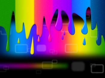 Copyspace Spectrum Indicates Color Swatch And Colour