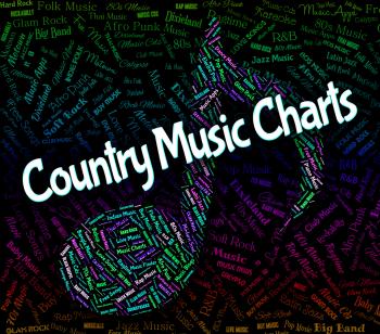 Country Music Charts Shows Best Seller And Audio
