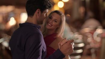 Slow motion of a couple dancing on the street at night. Stock Video ...