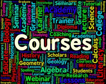 Courses Word Means Words School And Syllabus