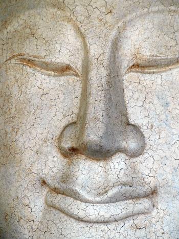 Cracked Buddha Face