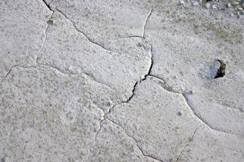 Cracked mud surface