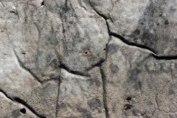 Cracked rock surface