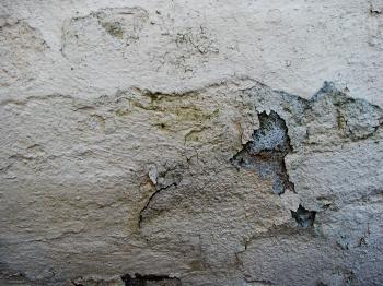 Cracked wall surface